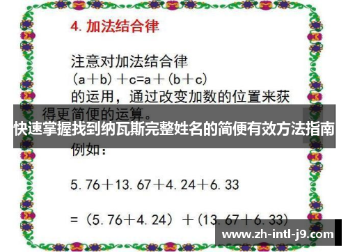 快速掌握找到纳瓦斯完整姓名的简便有效方法指南